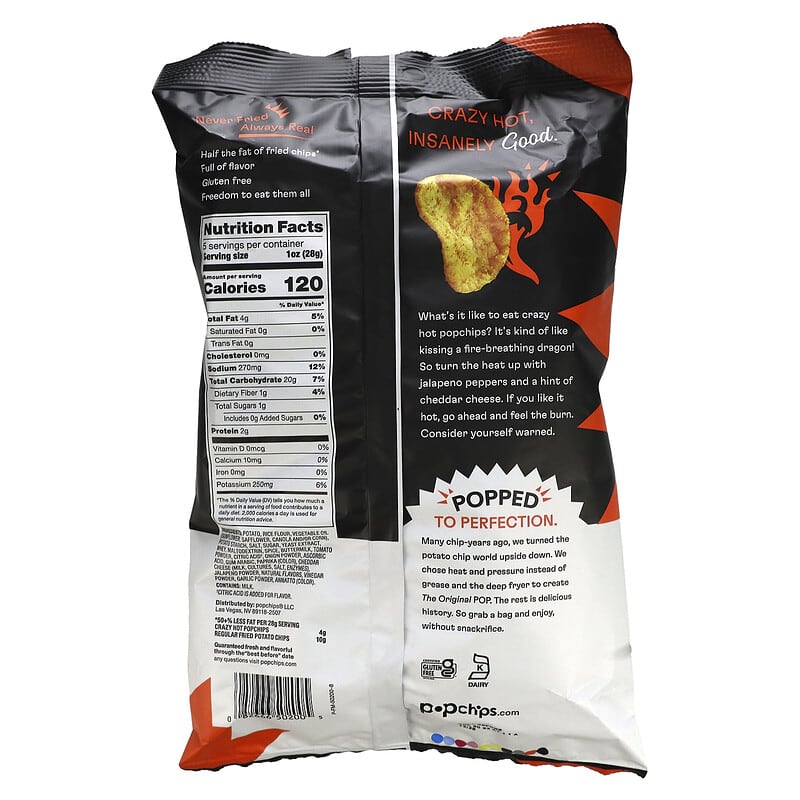 Popchips Popped Fiery Buffalo Flavored Potato Snack