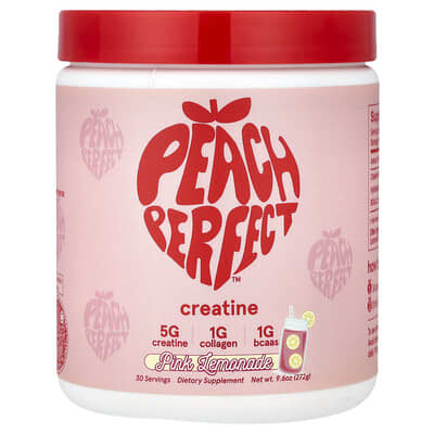Peach Perfect, Creatine, Pink Lemonade, 9.6 oz (272 g)