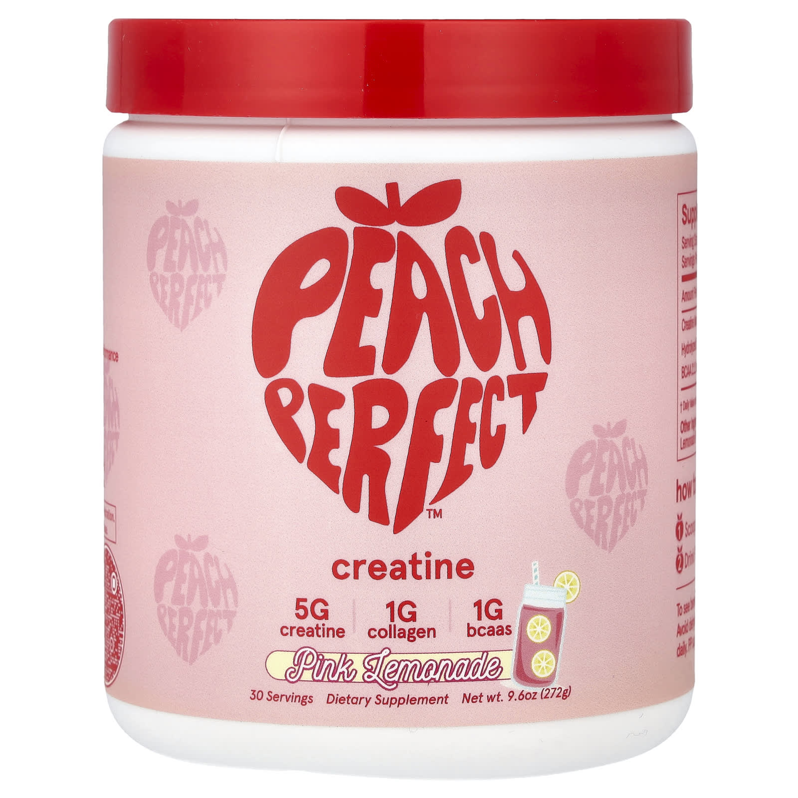 Peach Perfect, креатин, розовый лимонад, 272 г (9,6 унции)
