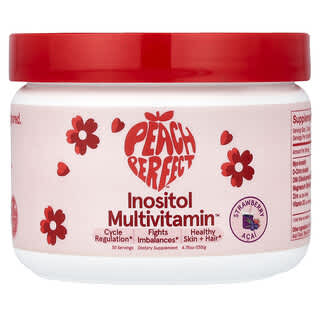 Peach Perfect, Inositol Multivitamin™, Suplemento multivitamínico con asaí fresa, 136 g (4,75 oz)