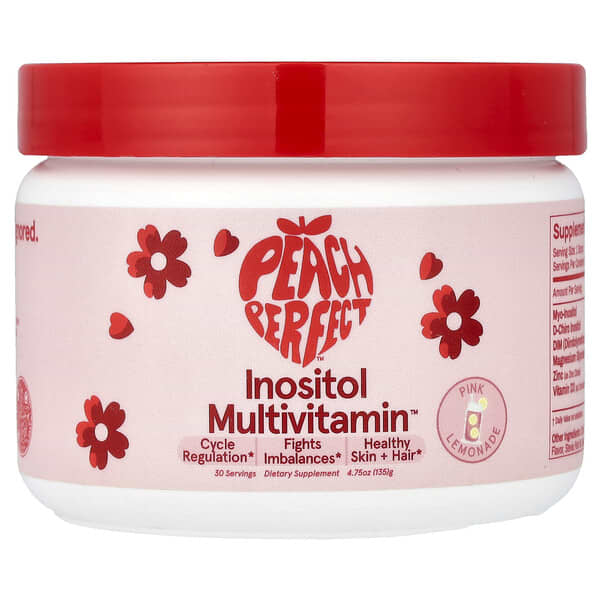 Peach Perfect Inositol Multivitamin™, Pink Lemonade, 4.75 oz (135 g)