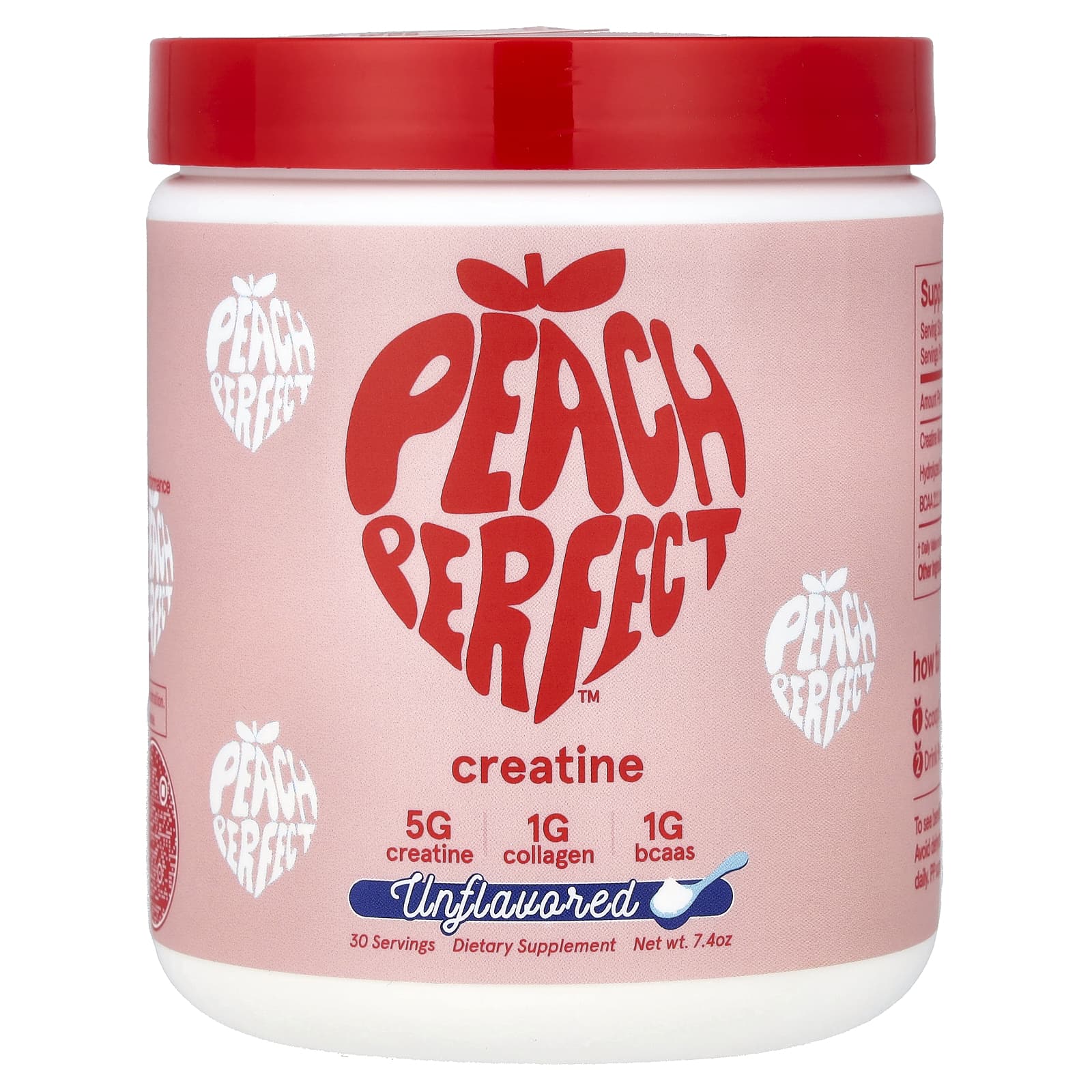 Peach Perfect, креатин, без добавок, 24 г (7,4 унции)
