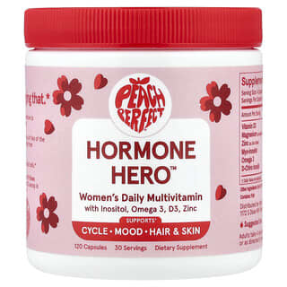 Peach Perfect, Hormone Hero™, Multivitamin Harian Wanita, 120 Kapsul