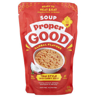 Proper Good, Inc, Tay Tarzı, Kırmızı Köri Çorbası, Orta, 12 oz (340 g)