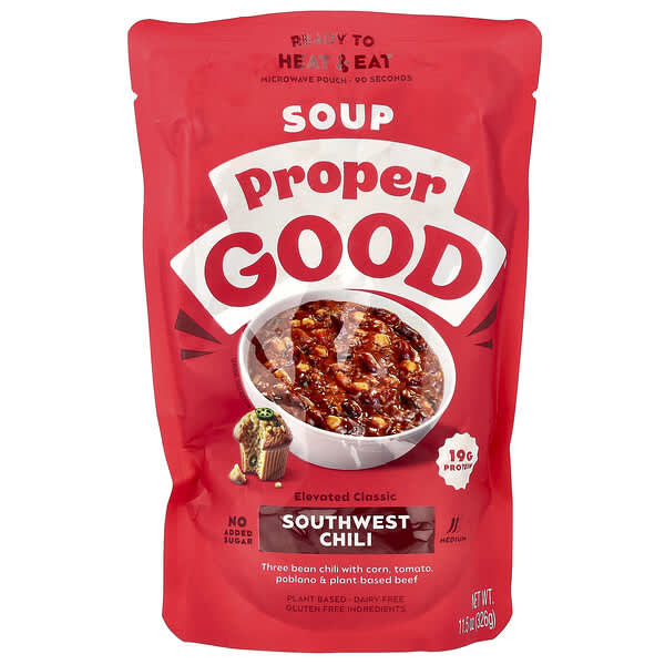 Proper Good, Ready To Heat & Eat, Southwest Chili, Medium, 11.5 oz (326 g)