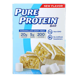 Pure Protein, Barras de Proteína, Tratamento Crocante de Marshmallow, 6 Barras, 50 g (1,76 oz) Cada