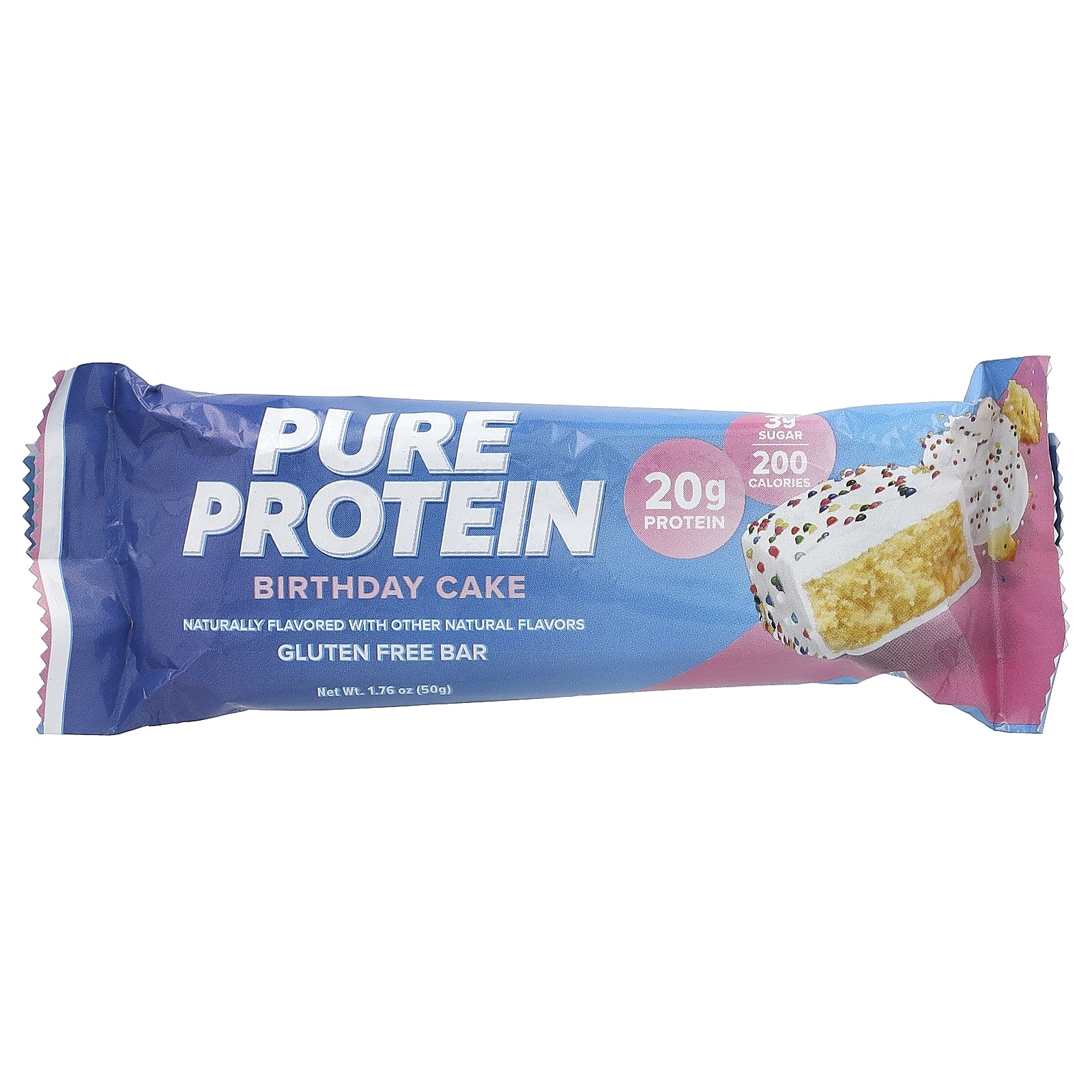 Pure Protein, グルテンフリーバー、バースデーケーキ、12本、50g（1.76オンス）