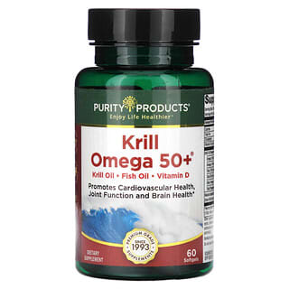 Purity Products, Omega-3 de kril, Más de 50 años, 60 cápsulas blandas