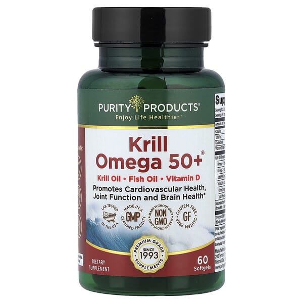 Purity Products, Krill Omega 50+®, 60 Softgels — product photo 1