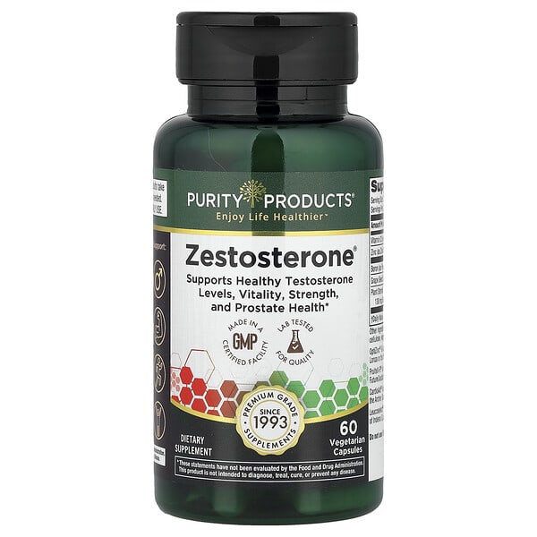 Purity Products, Zestosteron, 60 kapsula