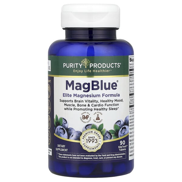 Purity Products, MagBlue®, 90 SlipTech™ Tablets