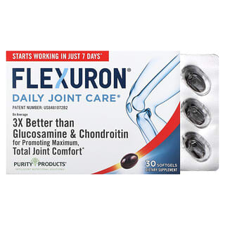 Purity Products, Flexuron, Cuidado diario de las articulaciones, 30 cápsulas blandas