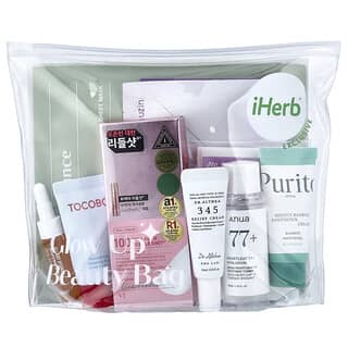 iHerb Exclusive, Neceser de belleza coreano Glow Up, Set de 8 piezas