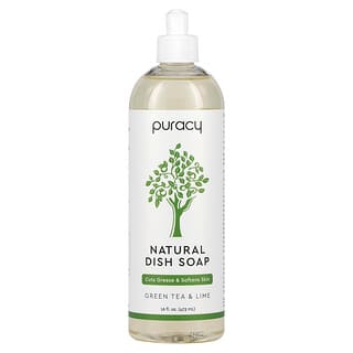 Puracy, Natural Dish Soap, Green Tea & Lime, 16 fl oz (473 ml)