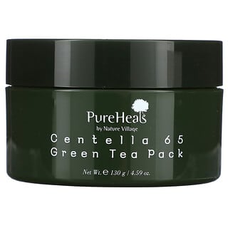 PureHeals, Centella 65 Green Tea Pack, Grüner-Tee-Pack, 130 g (4,59 oz.)