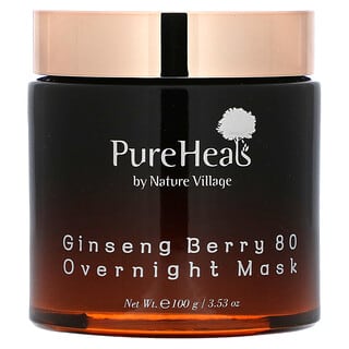 PureHeals, 朝鮮人参ベリー80オーバーナイトビューティーマスク、100g（3.53オンス）