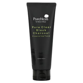 PureHeals, Pore Clear Black Charcoal, очищающая пенка, 150 мл (5,07 жидк. Унции)