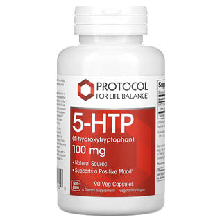Protocol for Life Balance, 5-HTP, 100 mg, 90 cápsulas vegetales