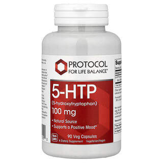 Protocol for Life Balance, 5-HTP（ヒドロキシトリプトファン）、100mg、ベジカプセル90粒
