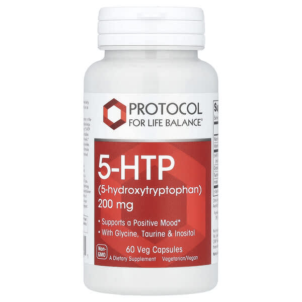 Protocol For Life Balance 5-HTP, 60 Veg Capsules