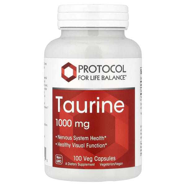 Taurine, 1,000 mg, 100 Veg Capsules