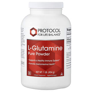 Protocol for Life Balance, L-glutamina pura en polvo, 454 g (1 lb)
