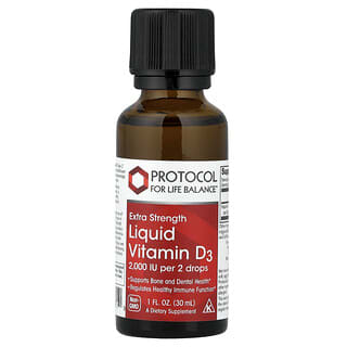 Protocol for Life Balance, Vitamina D3 líquida, 30 ml (1 oz. líq.)