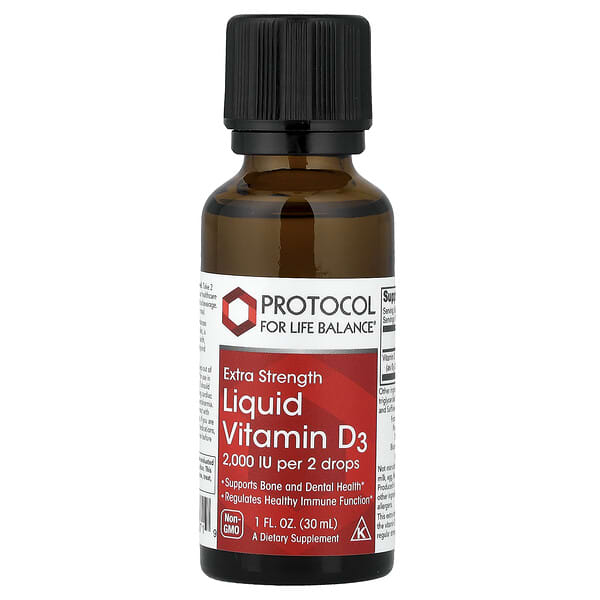 Protocol for Life Balance, Liquid Vitamin D3, 1 fl oz (30 ml) — product photo 1