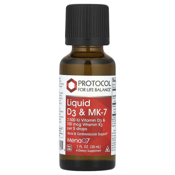 Liquid D3 & MK-7, 1 fl oz (30 ml)