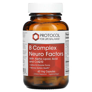 Protocol for Life Balance, B Complex Neuro Factors, 60 capsule vegetali