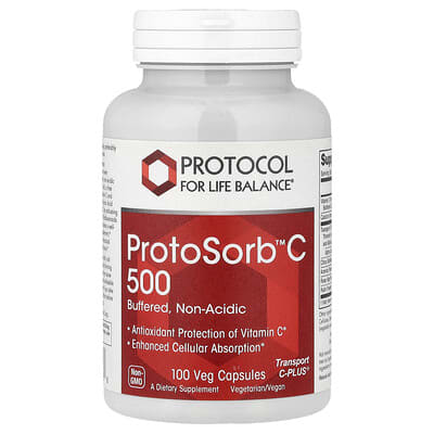 Protocol for Life Balance, ProtoSorb™C 500, 100 Vegetarian Capsules