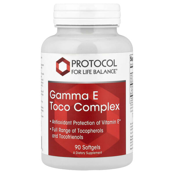 Protocol For Life Balance Gamma E Toco Complex, 90 Softgels