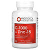 C-1000 + Zinc-15, 120 capsules végétariennes
