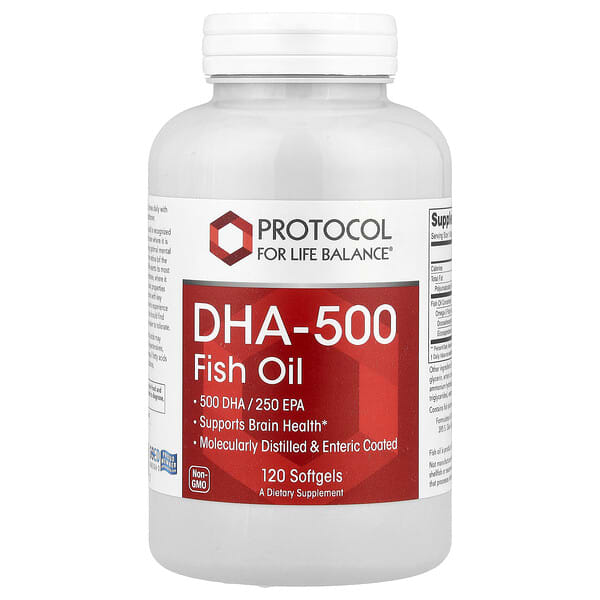 DHA-500, Fish Oil, 120 Softgels