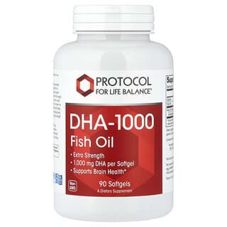 Protocol for Life Balance, DHA-1000 Fish Oil, 1,000 mg, 90 Softgels