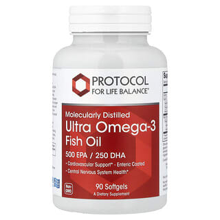 Protocol for Life Balance, Ulei de pește Ultra Omega-3 distilat molecular, 90 capsule moi