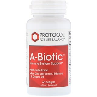 Protocol for Life Balance, A-Biotic, поддержка иммунной системы, 60 мягких таблеток