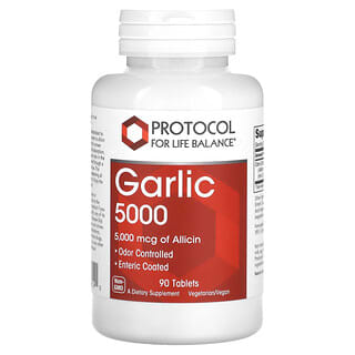 Protocol for Life Balance, Garlic 5000, 5,000 mcg, 90 Tablets