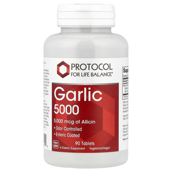 Protocol For Life Balance Garlic 5000, 5,000 mcg, 90 Tablets