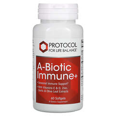 Protocol for Life Balance‏, +A-Biotic Immune, ‏60 כמוסות רכות