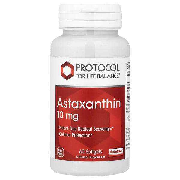 Protocol For Life Balance Astaxanthin, 10 mg, 60 Softgels