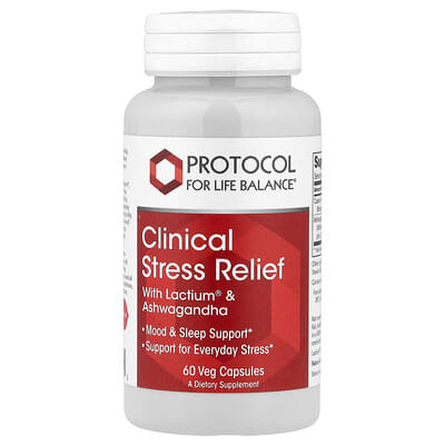 Protocol for Life Balance, Clinical Stress Relief , 60 Veg Capsules