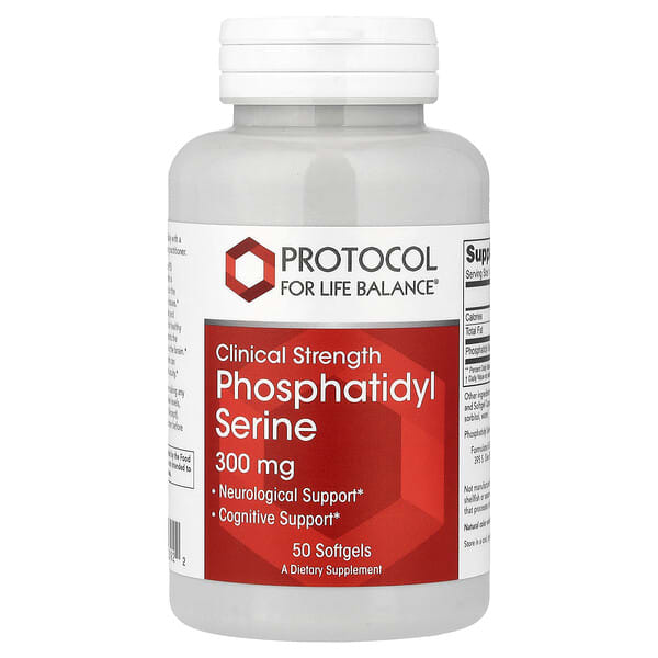 Protocol For Life Balance Clinical Strength Phosphatidyl Serine, 300 mg, 50 Softgels