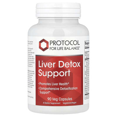 Protocol for Life Balance, Liver Detoxification Help, 90 Vegetarian Capsules