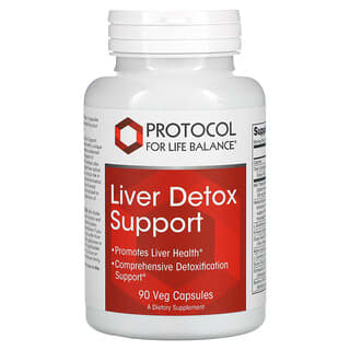 Protocol for Life Balance, Liver Detox Support, 90 Cápsulas Vegetais
