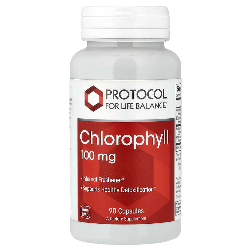 クロロフィル、100mg、ベジカプセル90粒