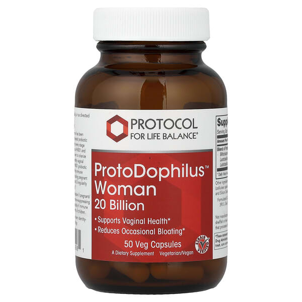 Protocol for Life Balance, ProtoDophilus Woman จุลินทรีย์ 2 หมื่นล้านตัว บรรจุแคปซูลผัก 50 แคปซูล