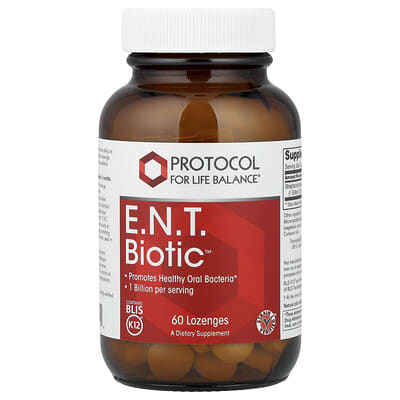 Protocol for Life Balance, E.N.T.Biotic™, 60 Tablets (21 mg Each Tablet)