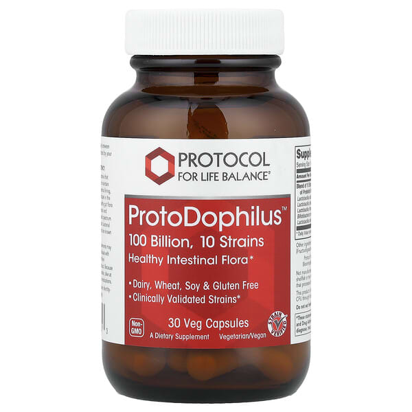 Protocol for Life Balance, ProtoDophilus™, 1,000억, 베지 캡슐 30정