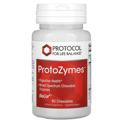 Protocol for Life Balance, ProtoZymes, 90 Chewable Tablets
